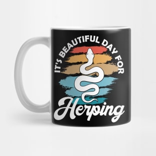 It's Beautiful Day for Herping - Vintage Herpetology Mug